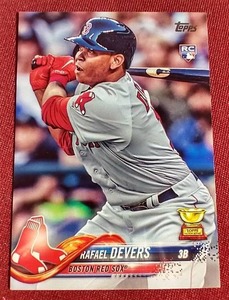 lot 135 image: 2018 Topps Rafael Devers Rookie Card