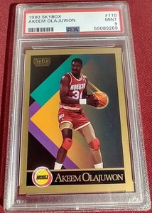 lot 145 image: 1990 Skybox Akeem Olajuwon - PSA 9