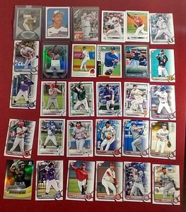 lot 151 image: (30) Baseball Rookie & Prospect Cards - Randy Johnson, Top Prospects, Etc.