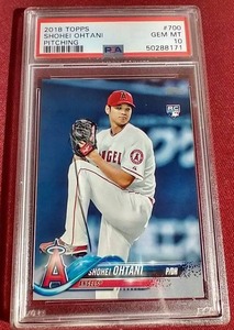 lot 167 image: 2018 Topps Shohei Ohtani Rookie Card - PSA 10