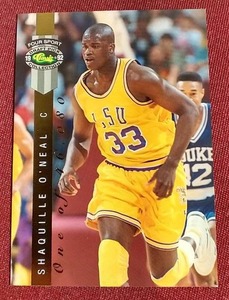 lot 168 image: 1992 Classic Draft Picks Shaquille ONeal Rookie Card