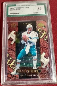 lot 175 image: 1999 Upper Deck Ovation Dan Marino Card - Advanced Grading 9.5
