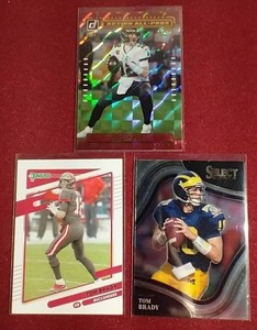 lot 177 image: (3) Tom Brady Cards