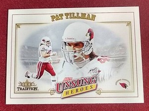 lot 193 image: 2001 Fleer Tradition Pat Tillman Rookie Card