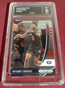 lot 194 image: 2020 Prizm Draft Picks Anthony Edwards Rookie Card - GMA 10