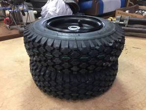 lot 45 image: Pair 4.103.50-6 Tires on Rims