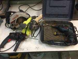 lot 71 image: 4 Corded Power Tools