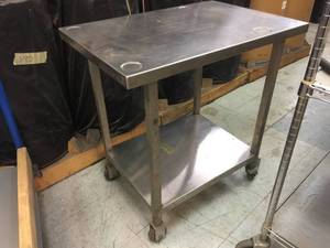 lot 109 image: Stainless Steel Rolling CartTable