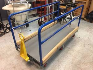lot 111 image: Like New Material Moving Towable Cart