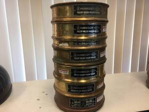 lot 150 image: 7 U.S.A. Standard Test Sieves