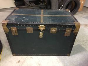 lot 162 image: Antique SEWARD Steamer Trunk