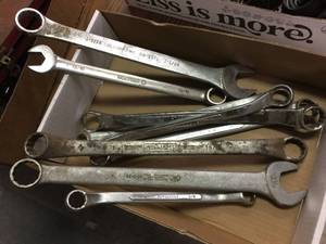 lot 184 image: Group Larger Wrenches - Matco - Williams - OTC - S-K