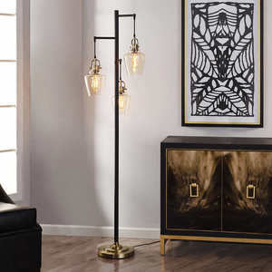 lot 3 image: Basia 3-Light Floor Lamp