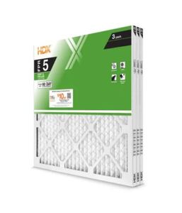 lot 17 image: Lot of 6 - HDX  24 in. x 24 in. x 1 in. Standard Pleated Air Filter FPR 5