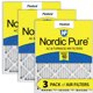 lot 15 image: 12x25x1 (11_34x24_34) Pleated MERV 10 Air Filters 3 Pack