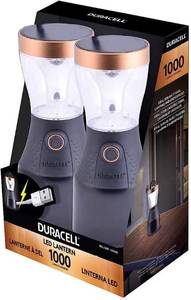 lot 44 image: Duracell 1000 Lumen Lantern 2 Pack