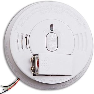 lot 57 image: Kidde  Firex Smoke Detector, Battery Operated with Front-Load Battery Door, Smoke Alarm