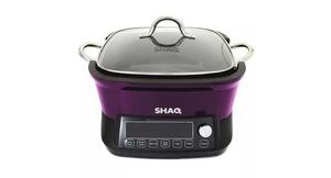 lot 85 image: SHAQ 1300W 18-in-1 Smart IQ Induction Cooking Station w Pan & Lid