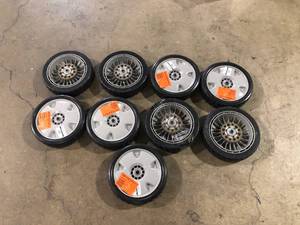 Lot of Assorted mower wheel and more Customer returns Review all pictures