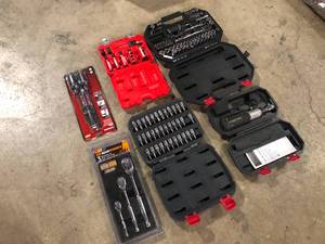 Mix lot of Husky Mechanic Tool Sets, Customer returns Review all pictures
