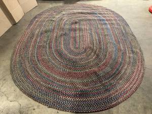 Rhody Rug  Kennebunkport Brown Multi 8 ft. x 11 ft. Oval IndoorOutdoor Braided Area Rug Customer returns Review all pictures