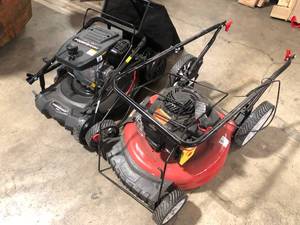 Mix lot of 2 Lawn Mowers FOR PARTS OR REPAIR Customer returns Review all pictures