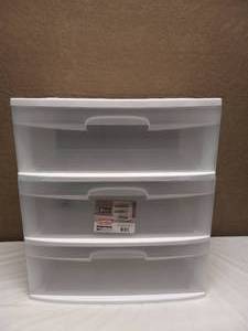 NEW STERILITE 3 DRAWER CART