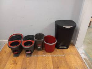 MOP BUCKETS AND GARBAGE CANS
