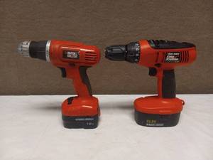 2 BLACK AND DECKER DRILLS