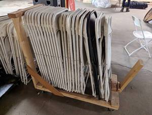 lot 9 image: Large Collection Of Folding Chairs