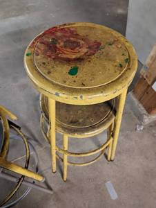 lot 19 image: Five Shop Stools