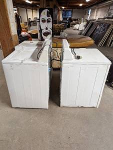 lot 62 image: Two Washing Machines And A Dryer