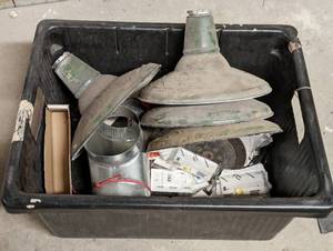 lot 71 image: Vintage Barn Lights And More