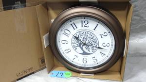 La Crosse Technology 18 in. Indoor  Outdoor Bronze Lux Lighted Dial Quartz Wall Clock