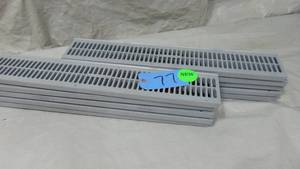 10 Pack NDS  2 ft. Plastic Spee-D Channel Drain Grate in Gray