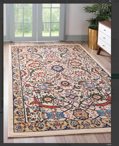Isfahan collection unique loom Cream 6 1 x 9  Rectangle Rug