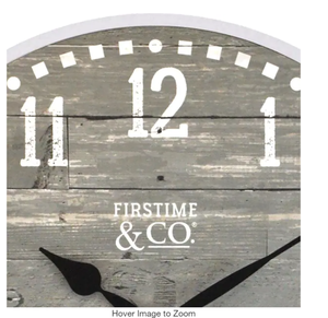 FirsTime & Co.  Arlo Gray 20 in. Wall Clock