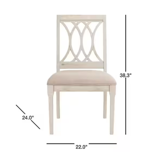 SAFAVIEH Selena TaupeRustic Gray 19 in. H Linen Side Chair (Set of 2)