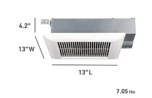 Panasonic  WhisperValue DC Pick-A-Flow 50, 80, or 100 CFM Ceiling or Wall, Low Profile Exhaust Fan