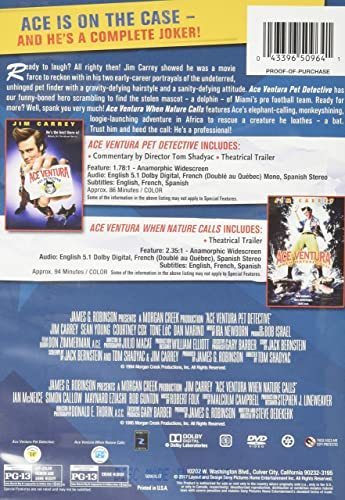 lot 333 image: Brand New - Sealed Ace Ventura Pet Detective  Ace Ventura When Nature Calls - Set