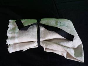 lot 32 image: Brand New Color Block Woven Table Runner BeigeCream - Hearth & Hand with Magnolia ((MSRP $24.99))