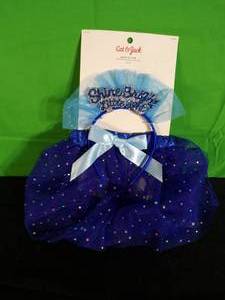 lot 43 image: New  Toddler Headband & Tutu Set - Cat & Jack Blue