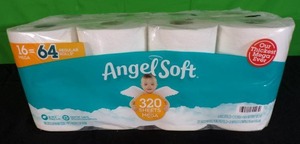 lot 100 image: Brand New Angel Soft Toilet Paper - 16 Mega Rolls
