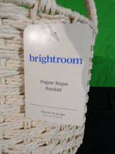 lot 110 image: Brand New Paper Rope Basket - Brightroom