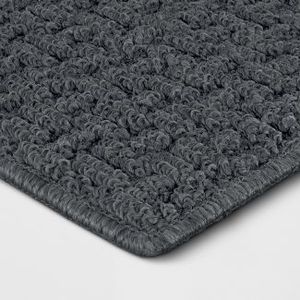 lot 95 image: Open Box  Solid Washable Rug - Made By Design -  4 x 5-6  (Gray)
