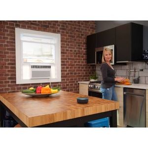 lot 118 image: Brand New  Haier 10000 BTU 115V Window Air Conditioner with Wi-Fi and Eco Mode for Medium Rooms White (MSRP $369.99)