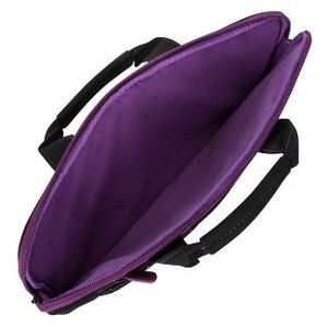 lot 26 image: Brand New Targus 16 Pulse Slipcase Laptop Sleeve - BlackPurple ((MSRP $29.99))