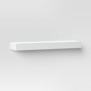 lot 28 image: Brand New 24 Floating Wood Shelf - Threshold ((MSRP $30))