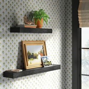 lot 29 image: Brand New 24 Floating Wood Shelf - Threshold ((MSRP $30))