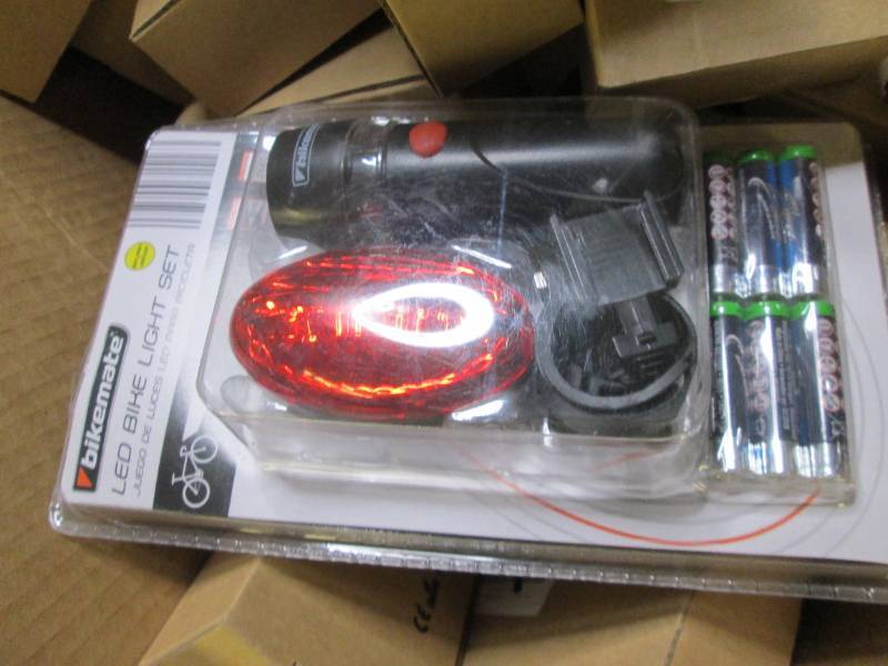 box of bike lights ...